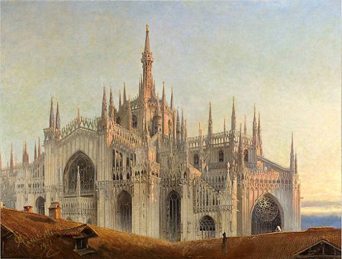 Emilio Magistretti, il Duomo, General exterior view from the east, 1921.